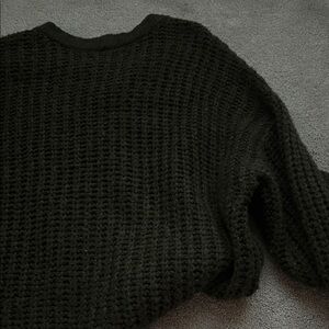 American Eagle Outfitters Charcoal Crew Neck Sweater